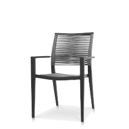 Dining Arm Chair Charcoal